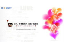 Download di diapositive di San Valentino dei cartoni animati legati all'amore
