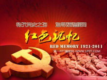 Squisito titolo di copertina della presentazione del festival del partito dinamico rosso
