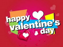 Отличная музыкальная поздравительная открытка ко Дню святого Валентина PPT анимация скачать