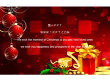 Excellent dynamic gift box Christmas PPT template download