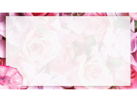 バラの花PPTの背景画像