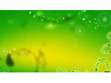 Зеленая фантазия виноградная лоза PPT фоновое изображение