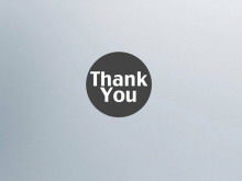 Thank You on a gray background, PPT background template download