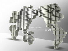 3d map dynamic PowerPoint background image