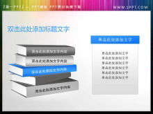 Three-dimensional book content presentation PPT material download