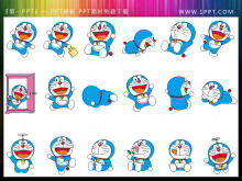 Doraemon PPT cut painting 3