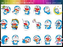 Вырезанная картина Doraemon PPT 2