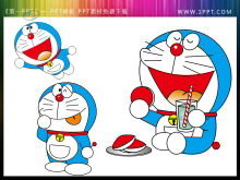 Unduh bahan lukisan Doraemon PPT cut