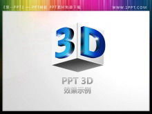 Un conjunto de material de diapositiva estereoscópico 3D editable