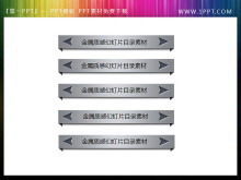 Download del modello di catalogo di diapositive con struttura in metallo grigio