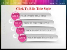 Pink crystal style PowerPoint catalog template