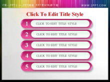 Wykwintny szablon katalogu pokazu slajdów w stylu różowego kryształu do pobrania