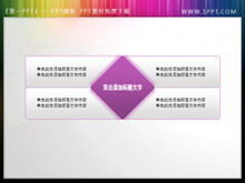 Материал текстового поля слайда с описанием содержания фиолетового цвета