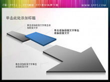 3d stereo PPT arrow material