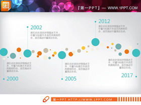 Grafico PPT dinamico a punti colorati di moda Daquan