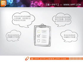 Tableau PPT de thème de protection de l'environnement peint à la main créatif Daquan