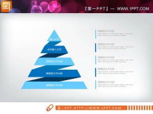 ملخص عمل مسطح عملي أزرق مخطط PPT Daquan