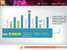Blue flat business PPT chart Daquan