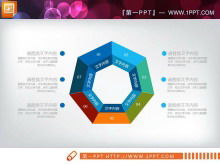 Plano de trabalho plano azul PPT gráfico Daquan