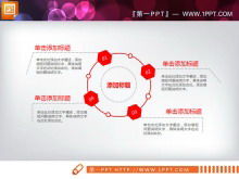 Rotes minimalistisches Firmenprofil PPT-Diagramm kostenloser Download