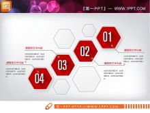 Graphique PPT d'investissement financier financier en trois dimensions micro rouge Daquan