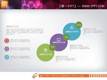 Farbiger flacher Geschäftszusammenfassungsbericht PPT-Diagramm kostenloser Download