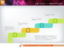 Download gratuito di grafici PPT medici freschi a colori