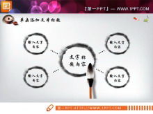 PPT-Diagramm mit dynamischer Tinte im chinesischen Stil