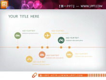 Download pacchetto grafico PPT per il settore della ristorazione arancione