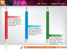 Bagan slide presentasi presentasi pensil warna