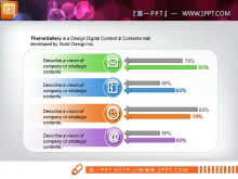 Complete set of elegant, concise and practical PPT chart download