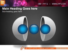 Blue round three-dimensional containment relationship PPT chart Blue round three-dimensional containment relationship PPT chart