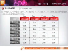 Tabel de date stereo PPT roșu și negru