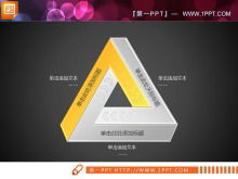 Download do gráfico de slides do ciclo do triângulo amarelo