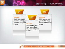 Шесть изысканных слайд-диаграмм с оранжевым фоном скачать пакет