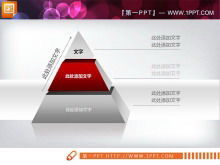 Descarga de plantilla de gráfico de PowerPoint pirámide 3d