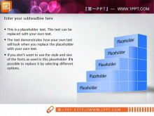 Материал диаграммы PPT элегантной иерархической лестницы отношений