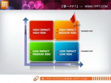 سلسلة مخطط تحليل SWOT للمؤسسات قالب PPT