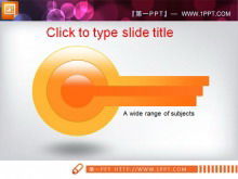Belo estilo ponto-círculo contém download de material PPT