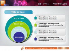 Материал диаграммы PPT отношений прогрессивного включения