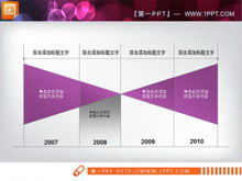 The development process of the cross structure PPT chart material