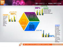 Business composition analysis PPT bar chart