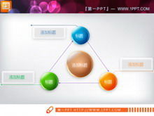 Üçgen yapı PPT ilişki diyagramı malzemesi