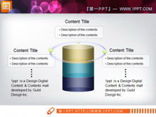 Columnar description chart PPT material download