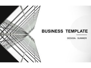 고전적인 회색 패션 유럽과 미국 스타일의 작업 보고서 PPT 템플릿