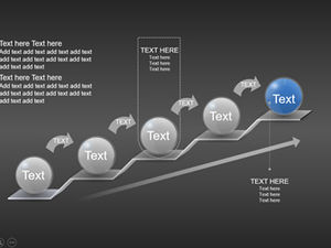 7 sets of upward trending step ladder ppt charts