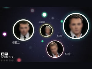 13张图片图标创意排版ppt目录模板