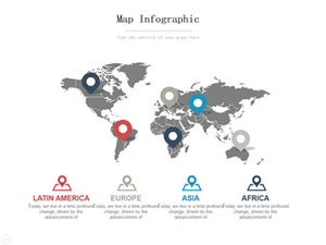 Multiple sets of solutions, geographical location, geographical information, exquisite ppt chart