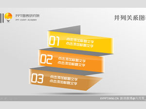 10 beautiful orange origami ppt charts for free download