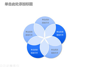 7 conjuntos de diagrama de Venn ppt diagrama de relación descargar
